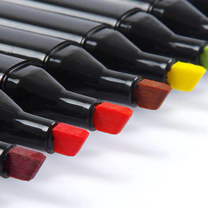 Set 60 Markere Profesionale cu Varf Dublu [7]