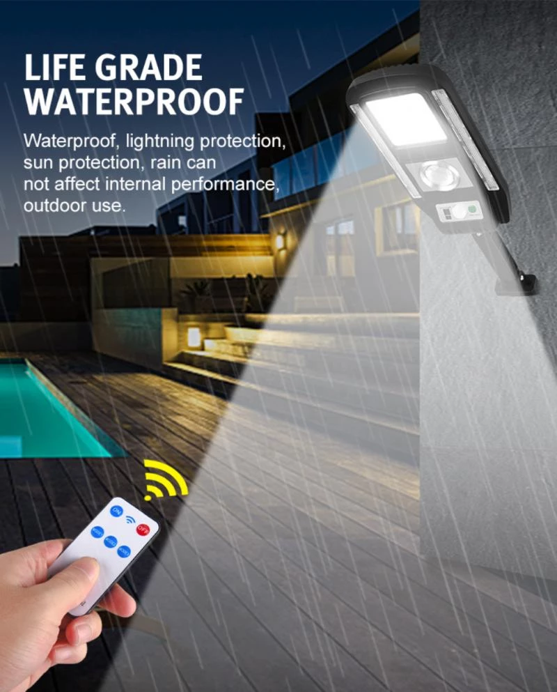 Lampa solara de gradina 89LED Senzor de miscare si Telecomanda [4]