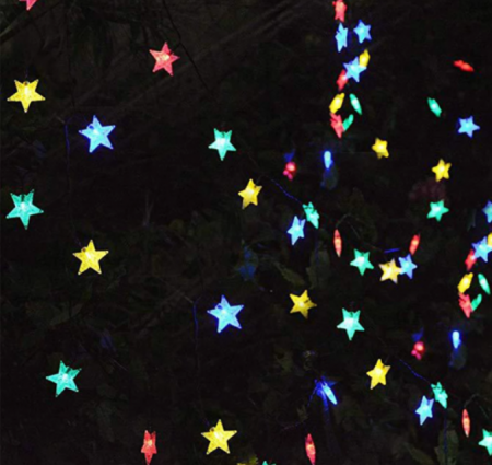Ghirlanda luminoasa solara RGB Model cu Stelute 5M cu 20 Becuri LED [1]