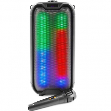 Boxa portabila reincarcabila 16w 3000 mAh cu microfon LED disco [3]