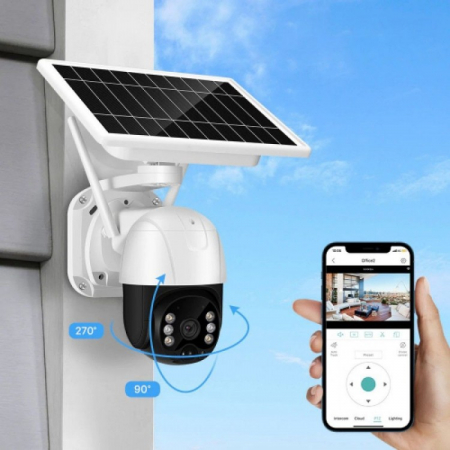 Camera de Supraveghere Rotativa WIFI cu Panou Solar Atasat si Senzor de Miscare [2]