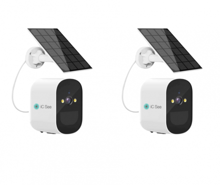 CAMERE SUPRAVEGHERE - Set 2x Camera Solara Jortan , Wifi , Viziune Nocturna Inteligenta , IP66 + CADOU Card 32GB