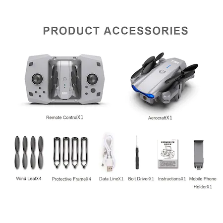 Drona KY906, brate pliabile, wifi, buton de Return To Home, camera 4K cu transmisie live pe telefon [2]
