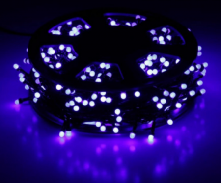 Instalatie Craciun 50m Rola 280 Beculete LED - Lumina Albastra [1]