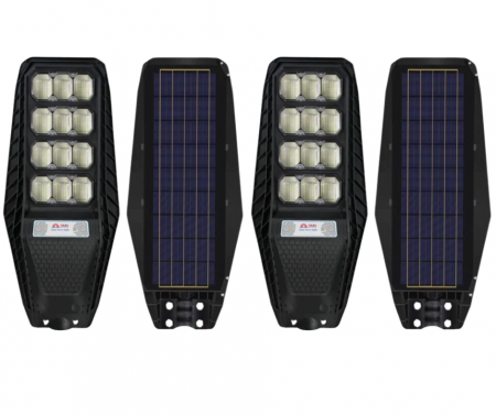 LAMPI SOLARE - Set 2x Lampa Solara 400W , 6500K , IP66 , Senzor de MIscare , Telecomanda + Suport Metalic - Copie