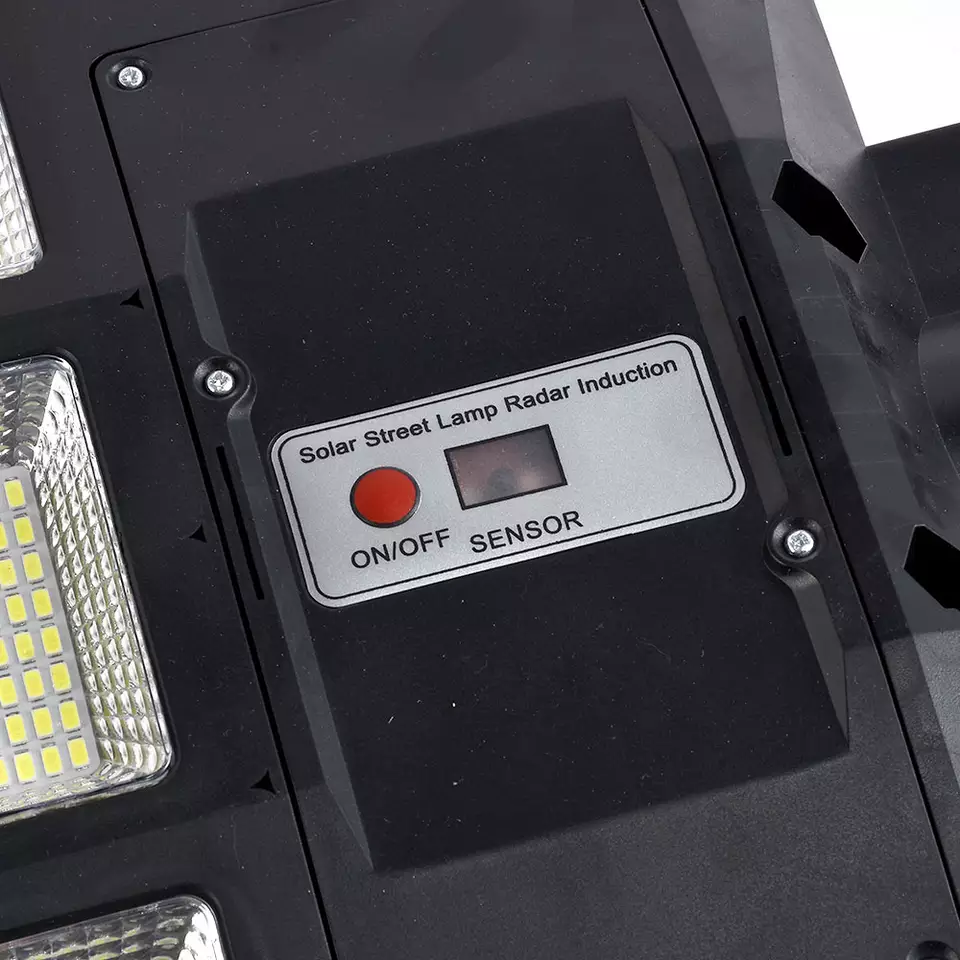 Lampa Solara Stradala Tripla cu Telecomanda si Panou Solar Incorporat, 600W 800W 1000W [6]