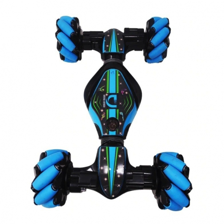 Masinuta cu Telecomanda pentru Cascadorii de Dimensiuni Mari 40x25cm Rosu cu Albastru [1]