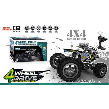 JUCARII - Masinuta Off-Road 4x4 1:12 cu Telecomanda Super Speed FunHood