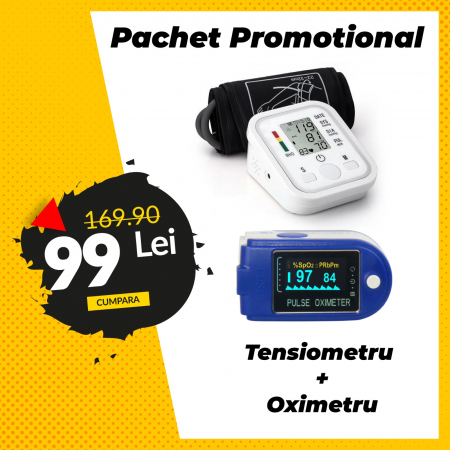 Pachet Promotional Tensiometru Profesional si Oxiometru [2]