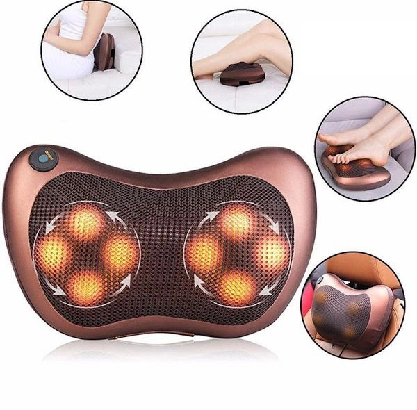 BOXE SI DEVICE-URI - Perna electrica pentru masaj cervical, cu incalzire - Massage Pillow
