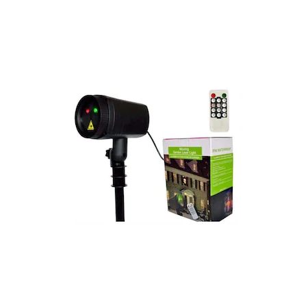 Proiector Laser de Exterior  Smart Gadget cu 2 Iesiri Laser Telecomanda Negru [1]