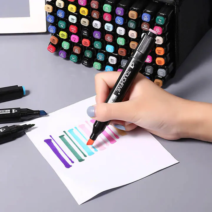 Set 60 Markere Profesionale cu Varf Dublu [5]