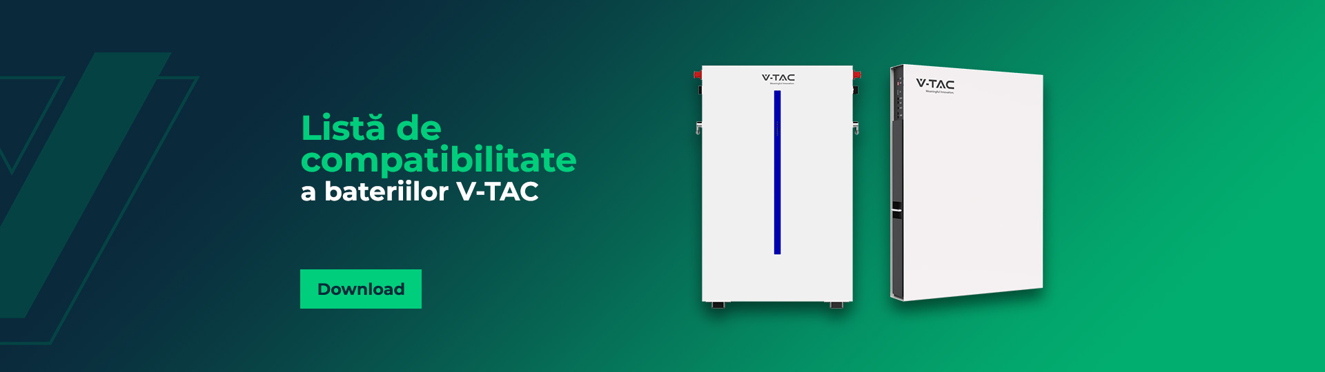 Compatibilitate Baterii V-TAC