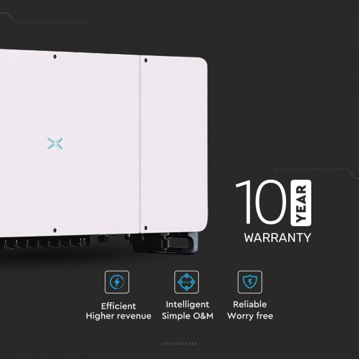 Invertor V-TAC 50KW, On-Grid, Trifazat, IP65, Garantie 10 ani [3]