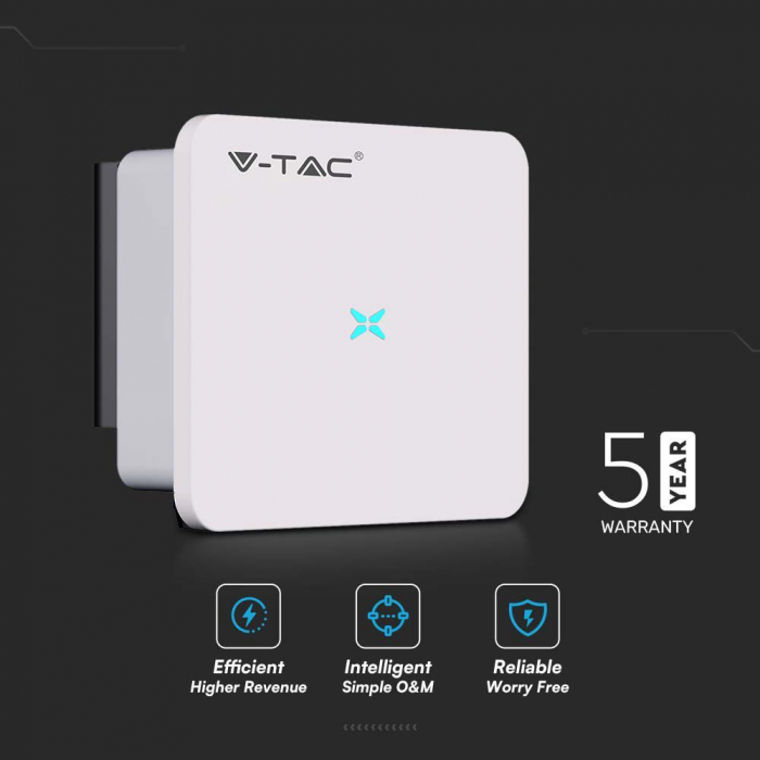 Invertor V-TAC, 30KW, On-GRID, Trifazat, IP66, Intrerupator DC [6]