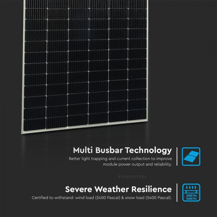 Panou fotovoltaic V-TAC, 545W, Monofacial, 2279x1134x35mm, Garantie 10 ani [7]