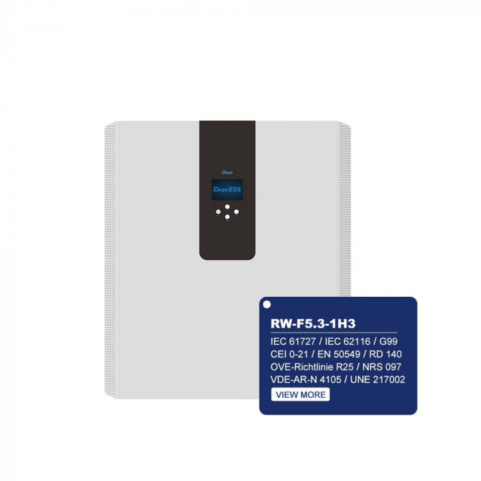 Sistem DEYE RW-F5.3-1H3 All in One Invertor Hibrid Monofazat 5kWh + Acumulator 5.3kWh [2]