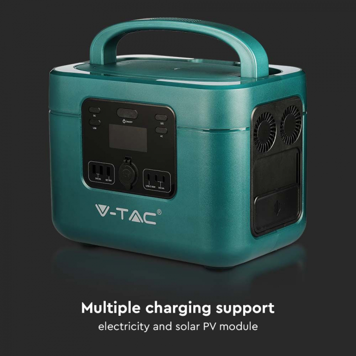Statie de stocare portabila V-TAC, 1000W, Port USB, USB-C, QUICK CHARGE, Incarcare Wireless [7]