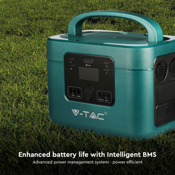 Statie de stocare portabila V-TAC, 1000W, Port USB, USB-C, QUICK CHARGE, Incarcare Wireless [13]