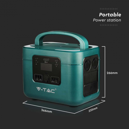 Statie de stocare portabila V-TAC, 1000W, Port USB, USB-C, QUICK CHARGE, Incarcare Wireless [15]