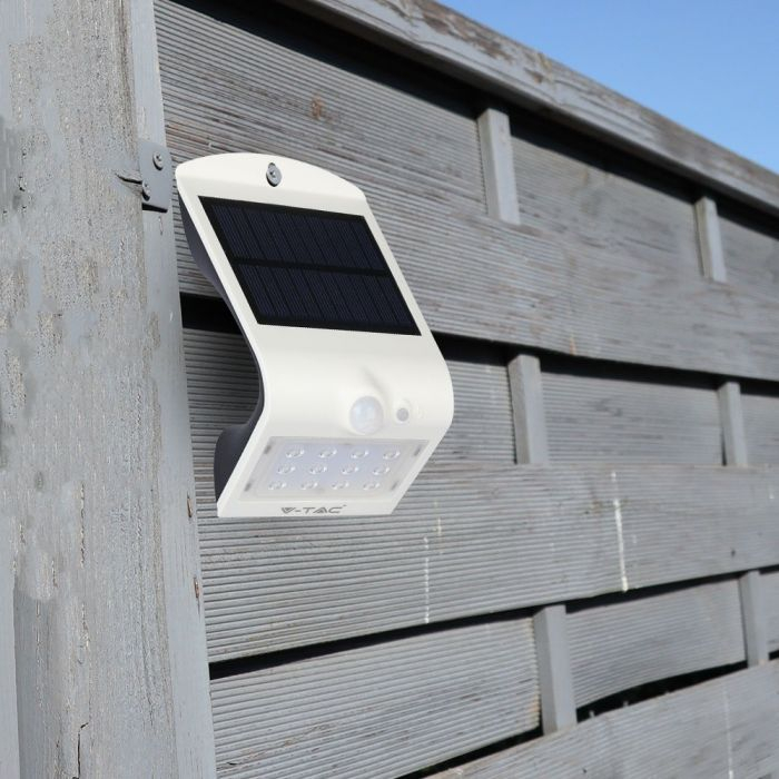 1.5W Lampă solară LED Alb natural Corp Alb [2]