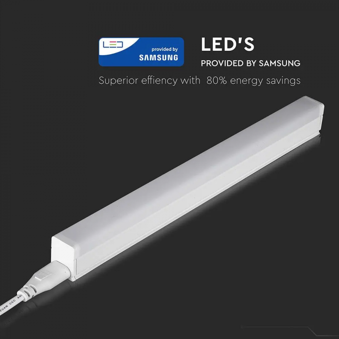 Lampa LED T5 V-TAC, 4W, Conectabila, Cip Samsung, 30cm, 5 ani Garantie [11]