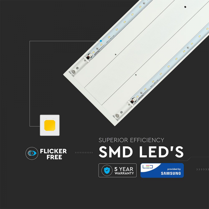 Lampa LED Liniara V-TAC, 60W, Conectabila, Cip Samsung, Lumina Neutra, Dimabila [8]
