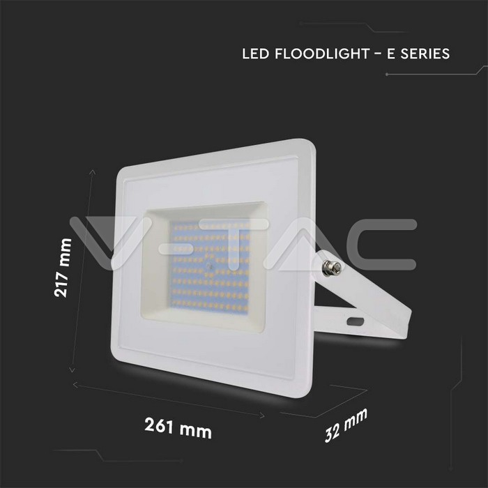 100W Proiector LED SMD E-Series G2 corp alb 6500K [3]