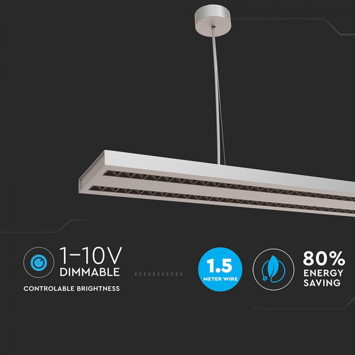 Lampa LED Liniara V-TAC, 60W, Conectabila, Cip Samsung, Lumina Neutra, Dimabila [7]
