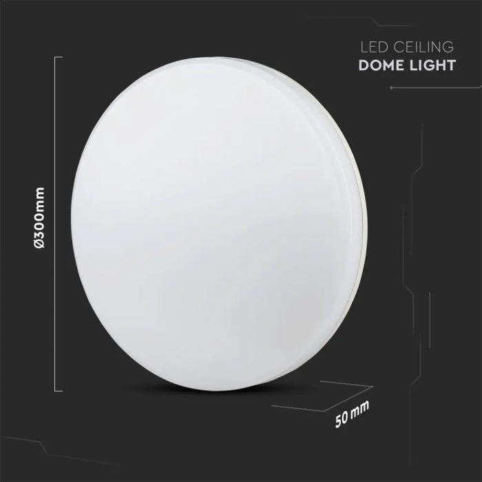 Aplica LED V-TAC, IP44, Cip Samsung, 3 ani Garantie, Rotunda [8]