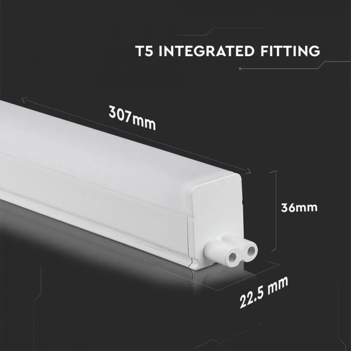 Lampa LED T5 V-TAC, 4W, Conectabila, Cip Samsung, 30cm, 5 ani Garantie [12]