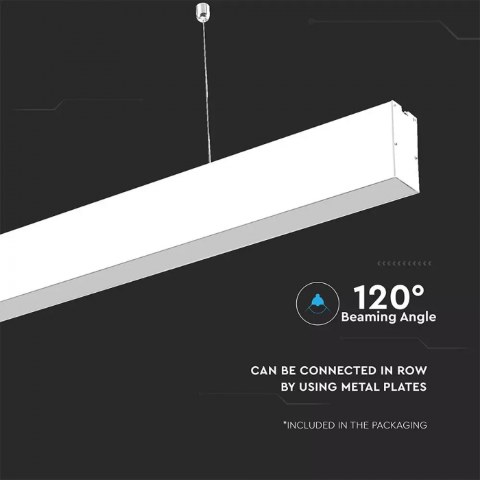 Lampa LED Liniara V-TAC, 40W, Cip Samsung, Montaj Suspendat, 5 Ani Garantie [4]