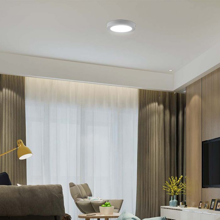 24W Panou LED Backlit Rotund Aplicat 3000K [3]