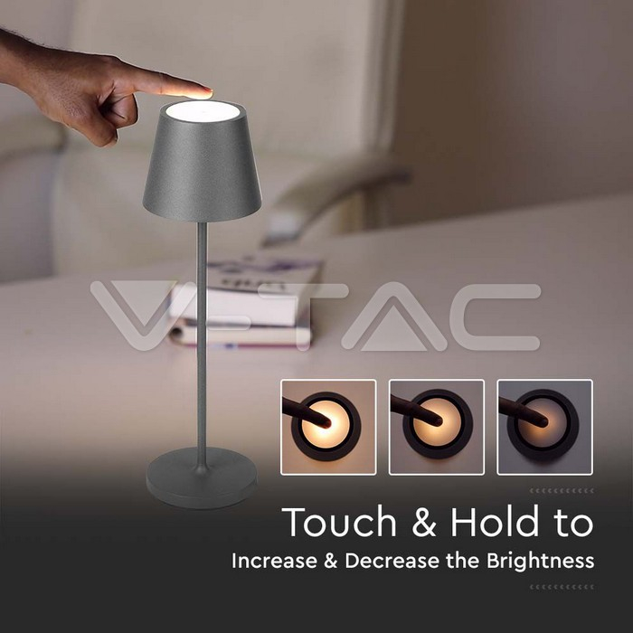 2W Lampă de masă LED (4400mA Baterie) IP54 corp verde 3000K [4]