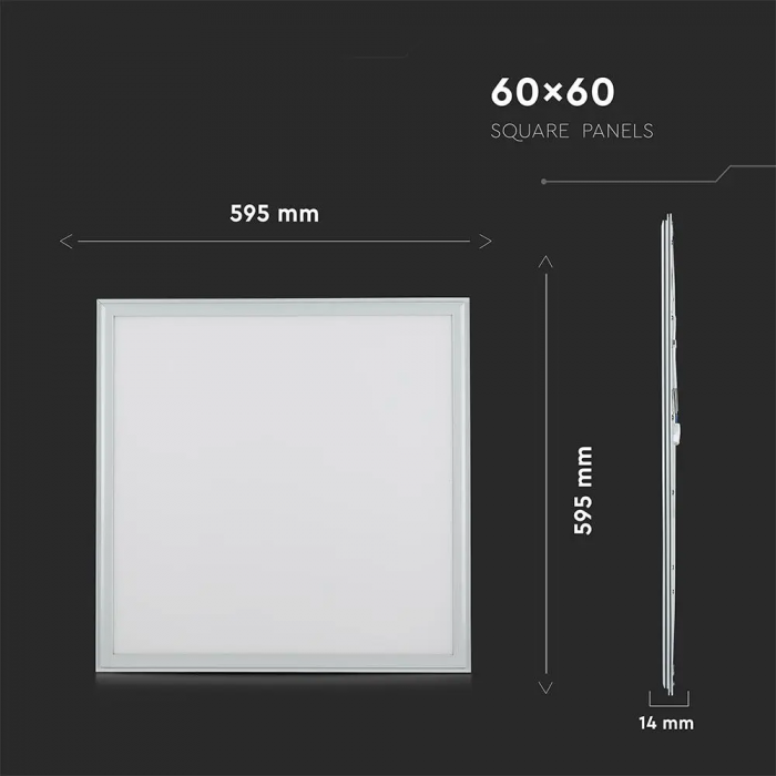 Panou LED V-TAC 60x60, 45W, Slim, Cip Samsung, 5 ani garantie [8]