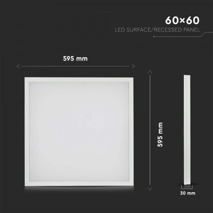 36W LED Panel 600x600 mm 2 in 1 4000K [3]
