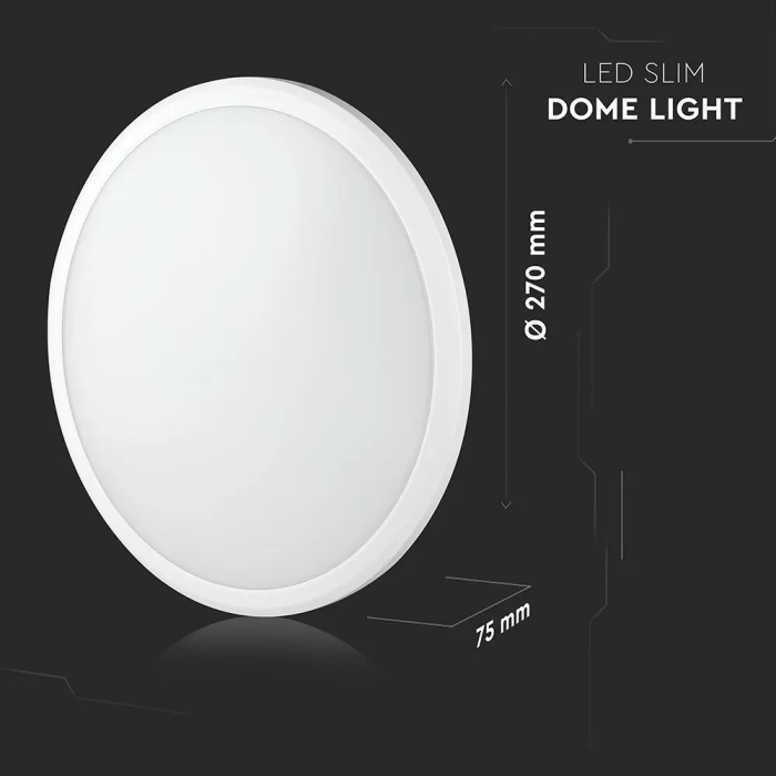 Aplica LED V-TAC, 12W, Senzor de miscare, IP54, Slim, Cip Samsung, 5 ani garantie, 6400K [11]