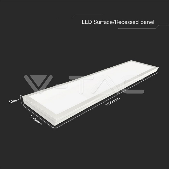 40W Panou LED Cip SAMSUNG 1200x300 mm 2in1 4000K [4]