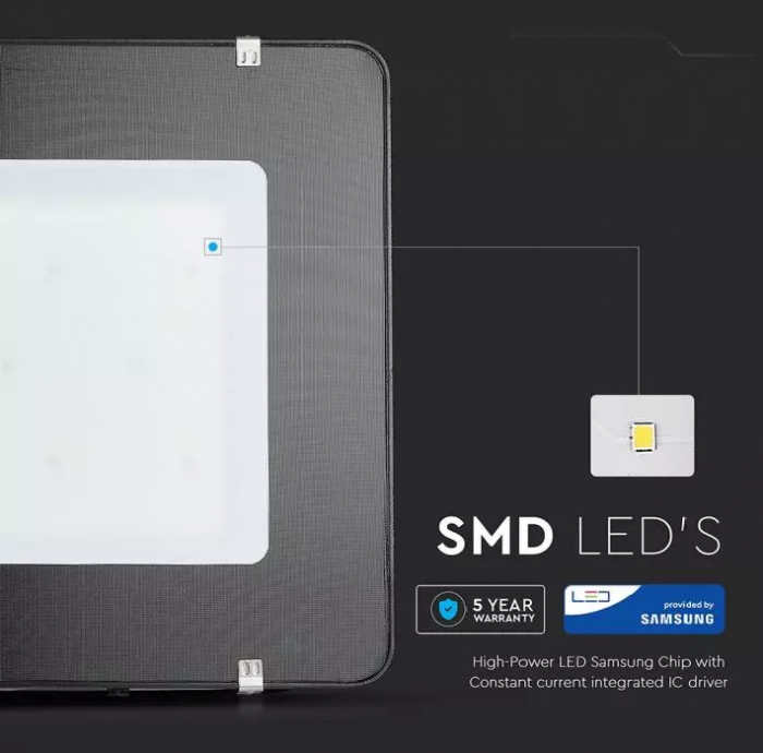 Proiector LED V-TAC Slim, 500W, Cip SAMSUNG, 120lm/w, 60000lm [5]