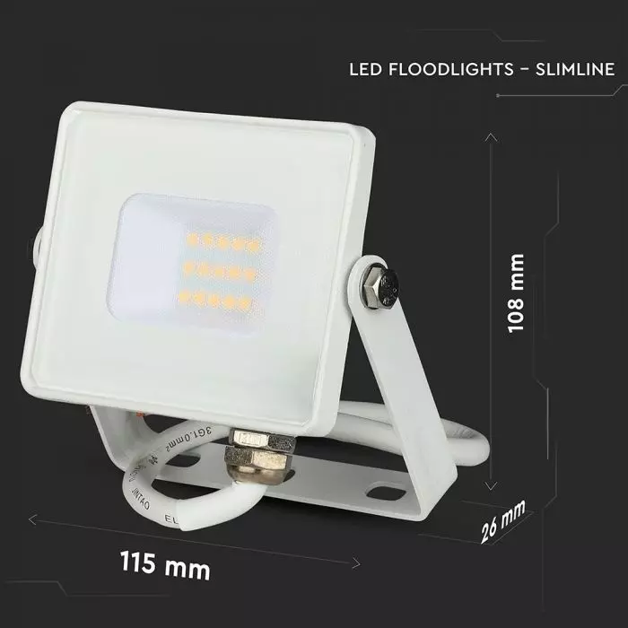 Proiector LED V-TAC Slim, 10W, Cip SAMSUNG, 80lm/w, 800lm [5]