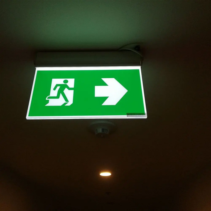 Lampa Exit LED V-TAC, 2W, Cip Samsung, Montaj Aplicat, 6000K, IP20, Autonomie >3h [10]