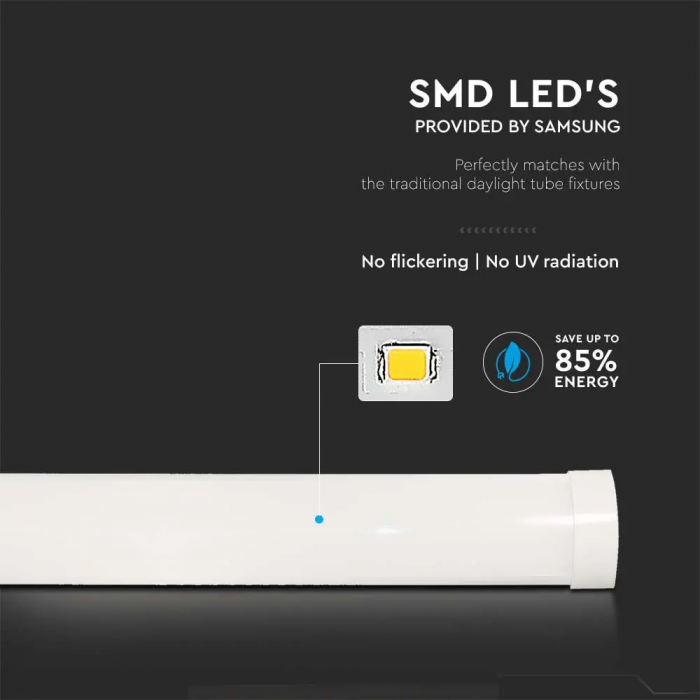 Lampa LED Liniara V-TAC, 20W, 60cm, Cip Samsung, 100lm/W, Garantie 5 ani [7]