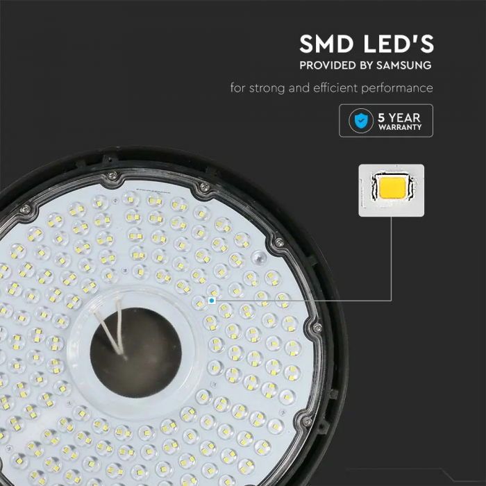 Highbay LED V-TAC, Slim, Cip Samsung, 115lm/W, 90°, 5 ani garantie [8]