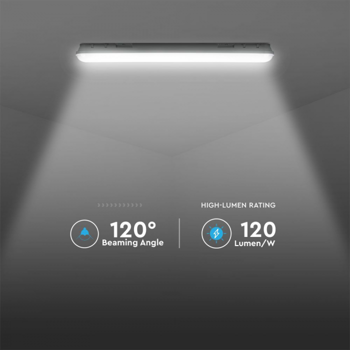 Lampa LED Industriala V-TAC, 36W, IP65, 120cm, 120lm/W, Cip Samsung [3]
