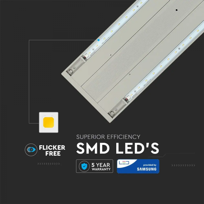Lampa LED Liniara V-TAC, 60W, Conectabila, Cip Samsung, Lumina Neutra, Dimabila [8]