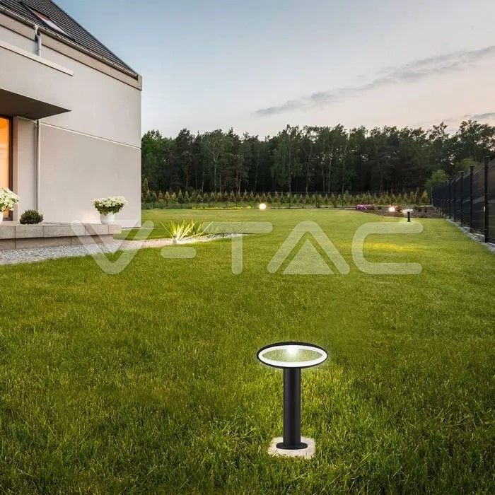 9W LED bollard lamp gri inchis aluminiu 30cm 4000K IP54 [4]