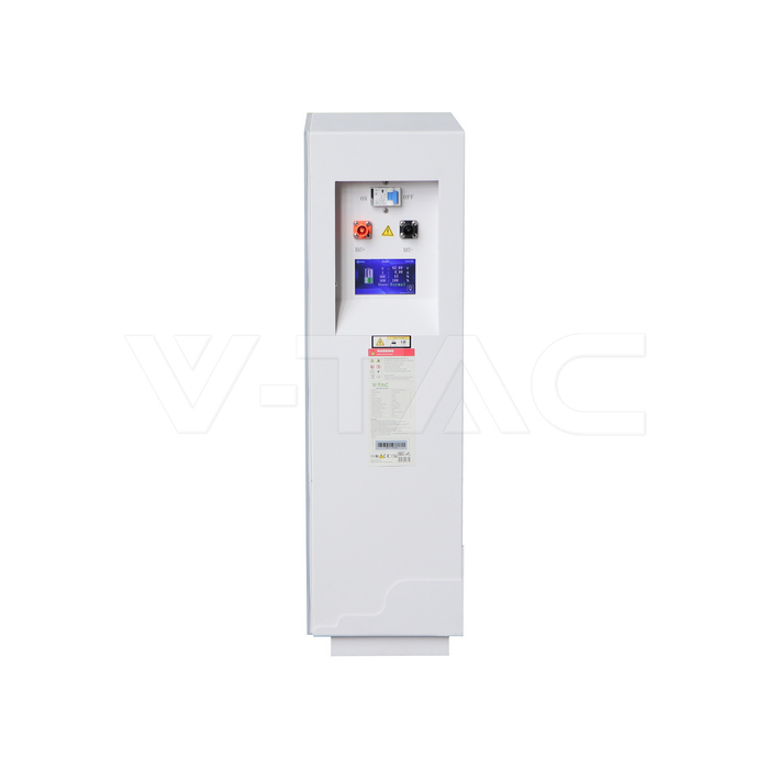 Acumulator V-TAC 16 kWh IP20 6000 Cicluri Corp ALB Din Sticla [4]