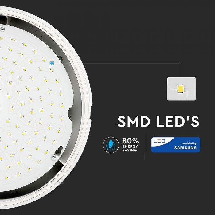 Aplica Led cu baterie de urgenta, V-TAC, 17W, Rotunda, 4000K [4]