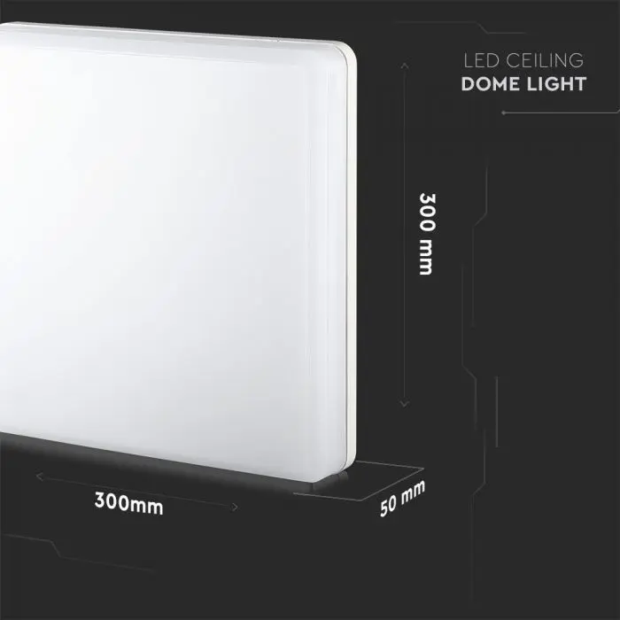 Aplica LED V-TAC, IP44, Cip Samsung, 3 ani Garantie, Patrata [7]