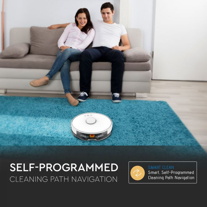 Aspirator Robot V-TAC, Compatibil cu Amazon Alexa Google Home [15]